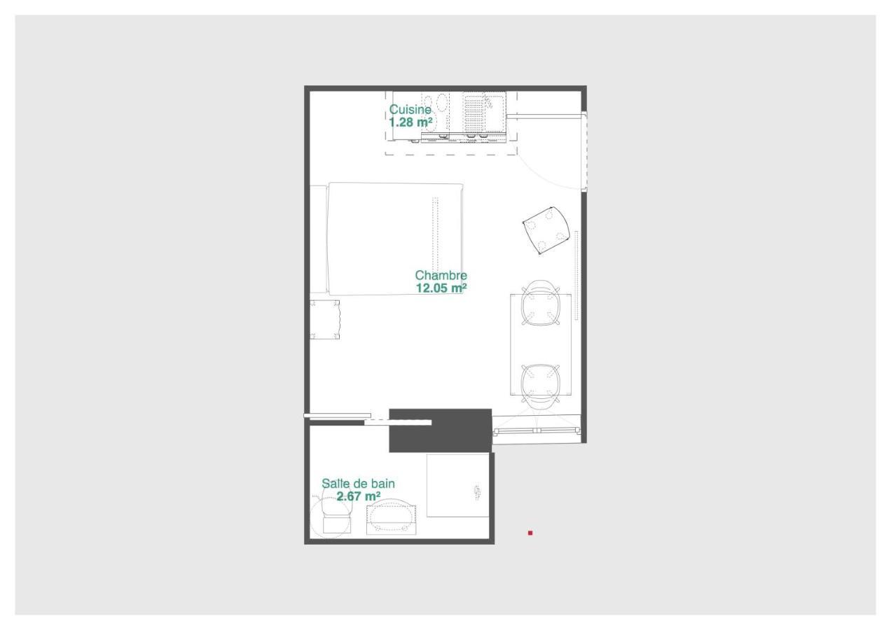 Studio calme, lumineux, WIFI, 1.5 Km du front de mer Apartment Saint-Nazaire  Exterior foto